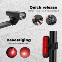 PRO LED 2022 Fietsverlichting Set - Racefiets Verlichting - Voorlicht En Achterlicht - Fietsaccessoires - USB Oplaadbaar - IP65 Waterdicht -Fietsenwinkel 1200x1200 389