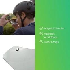 GOOFF® PILOT 3 In 1 Snorscooterhelm Met Afneembaar Vizier - Matzwart - Lichtgewicht Snorfiets Helm - NTA Gecertificeerd Speed Pedelec Helm - Geschikt Voor Blauw Kenteken Snorscooter En Snorfiets - Maat M - Voor Vrouwen En Mannen -Fietsenwinkel 1200x1200 4