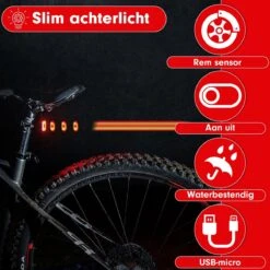 Esioh® Oplaadbare Fietslamp Led Set Wit En Rood – Oplaadbare Fietsverlichting USB – Fietslampjes Voorlicht En Achterlicht -Fietsenwinkel 1200x1200 424