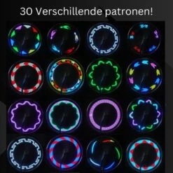 Spaakverlichting- Spaakverlichting Met Bewegingssenor- Spaakverlichting Kinderfiets- LED Voor Wiel- Waterdicht- 32 Verschillende Patronen- Makkelijk Te Installeren -Fietsenwinkel 1200x1200 438