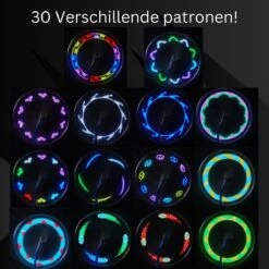 Spaakverlichting- Spaakverlichting Met Bewegingssenor- Spaakverlichting Kinderfiets- LED Voor Wiel- Waterdicht- 32 Verschillende Patronen- Makkelijk Te Installeren -Fietsenwinkel 1200x1200 439