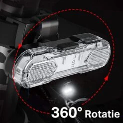 Transnect® – Fietsverlichting LED Set - Fietslampjes Voor En Achter Licht - 4 Lichtstanden – USB Oplaadbaar - Draagbaar – Waterdicht -Fietsenwinkel 1200x1200 476