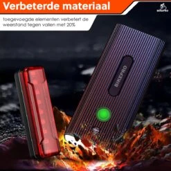 BikePro LED Fietsverlichting Set - Voorlicht En Achterlicht - USB Oplaadbaar - Fietslamp - Koplamp Fiets - Fietslampjes - Fietslichten -Fietsenwinkel 1200x1200 494
