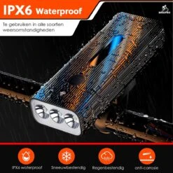BikePro LED Fietsverlichting Set - Voorlicht En Achterlicht - USB Oplaadbaar - Fietslamp - Koplamp Fiets - Fietslampjes - Fietslichten -Fietsenwinkel 1200x1200 496
