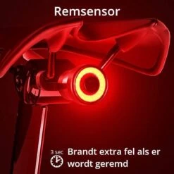 Rockbros Fietsachterlicht - Fietslamp - Fietsverlichting - Remlicht - Smart - USB - Multifunctioneel - Fietsremlicht - LED - Indicator -Fietsenwinkel 1200x1200 502