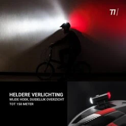 TIKKENS® LED Fietsverlichting Helmlamp - Helm - Voorlicht & Achterlicht - USB Oplaadbaar - Zwart - Voor En Achter - Waterdicht - Fietslampjes 13 TIKKENS® LED Fietsverlichting Helmlamp - Helm - Voorlicht & Achterlicht - USB Oplaadbaar - Zwart - Voor En Achter - Waterdicht - Fietslampjes -Fietsenwinkel 1200x1200 537