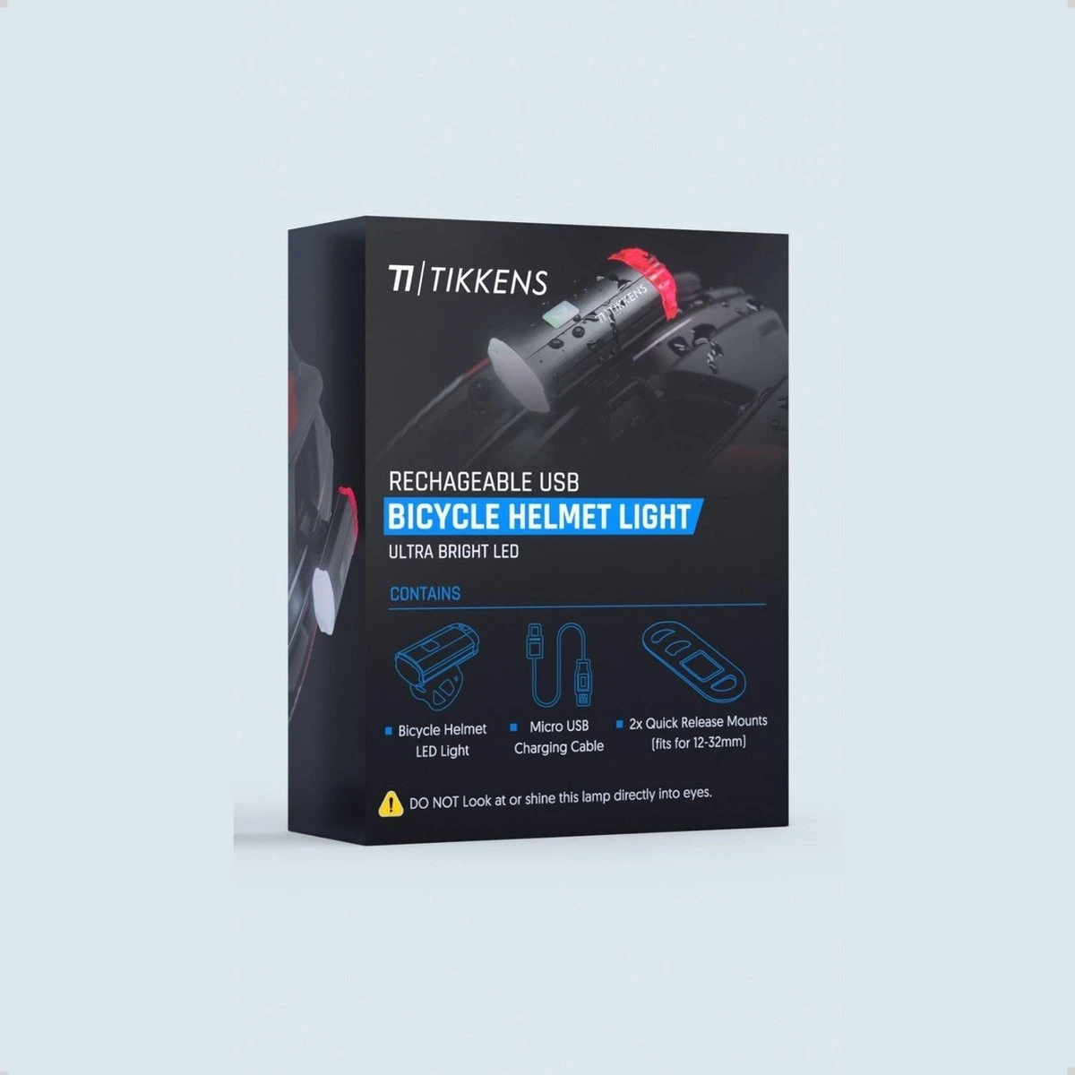 TIKKENS® LED Fietsverlichting Helmlamp - Helm - Voorlicht & Achterlicht - USB Oplaadbaar - Zwart - Voor En Achter - Waterdicht - Fietslampjes 7 TIKKENS® LED Fietsverlichting Helmlamp - Helm - Voorlicht & Achterlicht - USB Oplaadbaar - Zwart - Voor En Achter - Waterdicht - Fietslampjes - Afbeelding 7