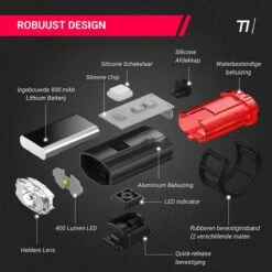 TIKKENS® LED Fietsverlichting Helmlamp - Helm - Voorlicht & Achterlicht - USB Oplaadbaar - Zwart - Voor En Achter - Waterdicht - Fietslampjes 19 TIKKENS® LED Fietsverlichting Helmlamp - Helm - Voorlicht & Achterlicht - USB Oplaadbaar - Zwart - Voor En Achter - Waterdicht - Fietslampjes -Fietsenwinkel 1200x1200 543