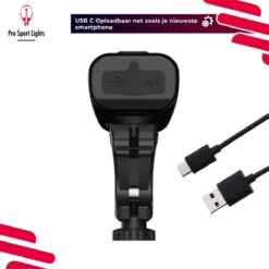 Pro Sport Lights Performance 1800 Lumen Fietslamp Voorlicht - Fietsverlichting USB Oplaadbaar - Koplamp Fiets - LED Racefiets / Mountainbike -Fietsenwinkel 1200x1200 596