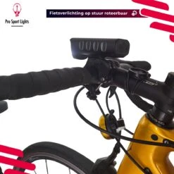 Pro Sport Lights Performance 1800 Lumen Fietslamp Voorlicht - Fietsverlichting USB Oplaadbaar - Koplamp Fiets - LED Racefiets / Mountainbike -Fietsenwinkel 1200x1200 600