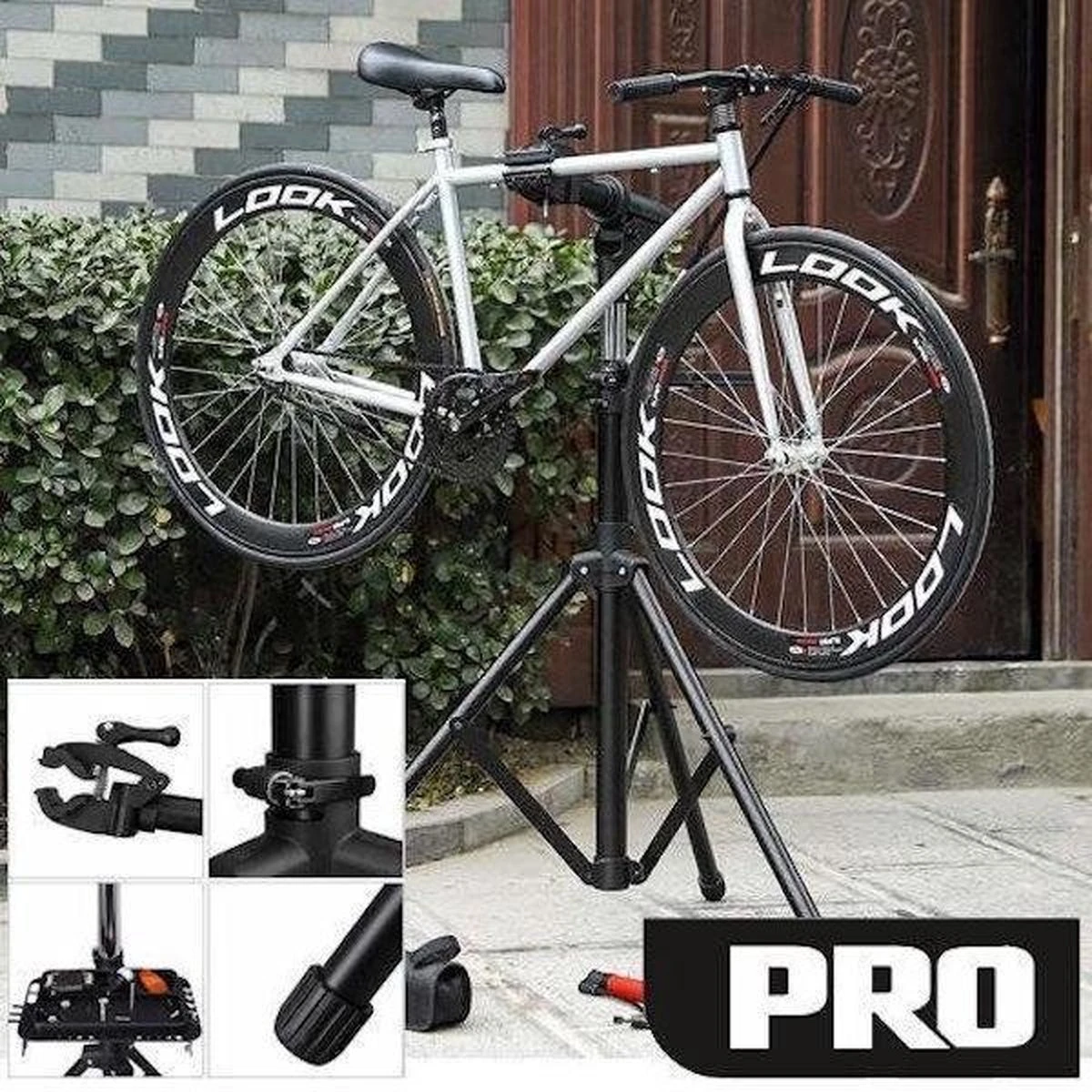 Merkloos Decopatent® PRO Montagestandaard Fiets - 360° Draaibaar - Verstelbaar + Gereedschapsbakje - Fiets Montage Reparatie Standaard 6 Merkloos Decopatent® PRO Montagestandaard Fiets - 360° Draaibaar - Verstelbaar + Gereedschapsbakje - Fiets Montage Reparatie Standaard - Afbeelding 6