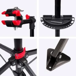 LifeGoods Fiets Montagestandaard - Fietsreparatie Racefiets / MTB - Incl. Stuurhouder - Zwart/Rood -Fietsenwinkel 1200x1200 695