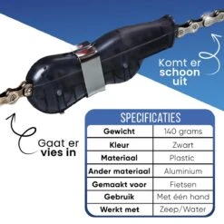 Fietsketting Reiniger - Fietsonderhoud - Kettingreiniger - Zwart 13 Fietsketting Reiniger - Fietsonderhoud - Kettingreiniger - Zwart -Fietsenwinkel 1200x1200 730