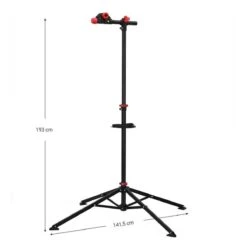 Merkloos Decopatent® Sterke Montagestandaard Fiets - 360° Draaibaar - Verstelbaar + Gereedschapsbakje - Fiets Montage Reparatie Standaard -Fietsenwinkel 1200x1200 742