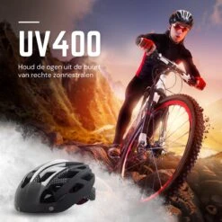 Rebela | Fietshelm | Helm | Hoofdbescherming | Sport Lights Matt Zwart- Wit | Heren-Dames | Medium 54/62cm -Fietsenwinkel 1200x1200 78