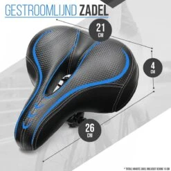 Strex Fietszadel - Unisex - Extra Comfortabel - Ventilerend - Incl. Zadelhoes -Fietsenwinkel 1200x1200 836