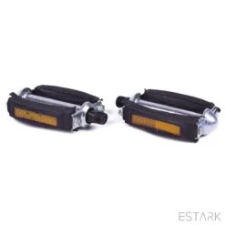 ESTARK® Klassieke Fietspedalen - Set Van Twee - Anti-Slip Fietspedalen Set Met Reflectoren - Pedaal Zwart Zilver - Fiets Pedalen Trappers Fiets Pedaal - Fietstrappers - Losse Trappers - 2 STUKS - Pedalen -Fietsenwinkel 1200x1200 868