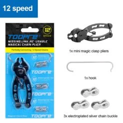 Missing Link Tang Met 3 Losse Schakels Voor Ketting (1x12 Of 2x12) 12 Versnellingen Op Achterderailleur