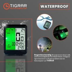 Kilometerteller Fiets - Fietscomputer Draadloos - KM Teller Fiets - Waterdicht Met 17 Functies Snelheidsmeter -Fietsenwinkel 1200x1200 955