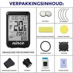 Nince Draadloze Fietscomputer Van Hoge Kwaliteit 2022 Model - Fiets Computer Draadloos Waterdicht -Fietsenwinkel 1200x1200 972