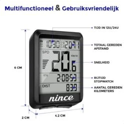 Nince Draadloze Fietscomputer Van Hoge Kwaliteit 2022 Model - Fiets Computer Draadloos Waterdicht -Fietsenwinkel 1200x1200 975