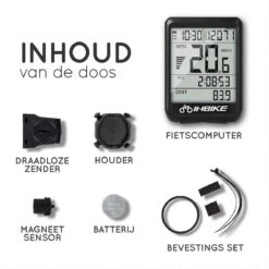 Amenzo© Fietscomputer Draadloos - Kilometerteller - NL Handleiding - Draadloze En Waterdichte Snelheidsmeter - Makkelijke Bevestiging - Fiets GPS - Zwart - Racefiets -Fietsenwinkel 1200x1200 986