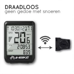 Amenzo© Fietscomputer Draadloos - Kilometerteller - NL Handleiding - Draadloze En Waterdichte Snelheidsmeter - Makkelijke Bevestiging - Fiets GPS - Zwart - Racefiets -Fietsenwinkel 1200x1200 991