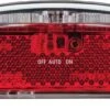 AXA Riff Battery - Fiets Achterlicht - LED Fietsverlichting Op Batterij - Auto On/off Systeem - 50-80 Mm - Rood