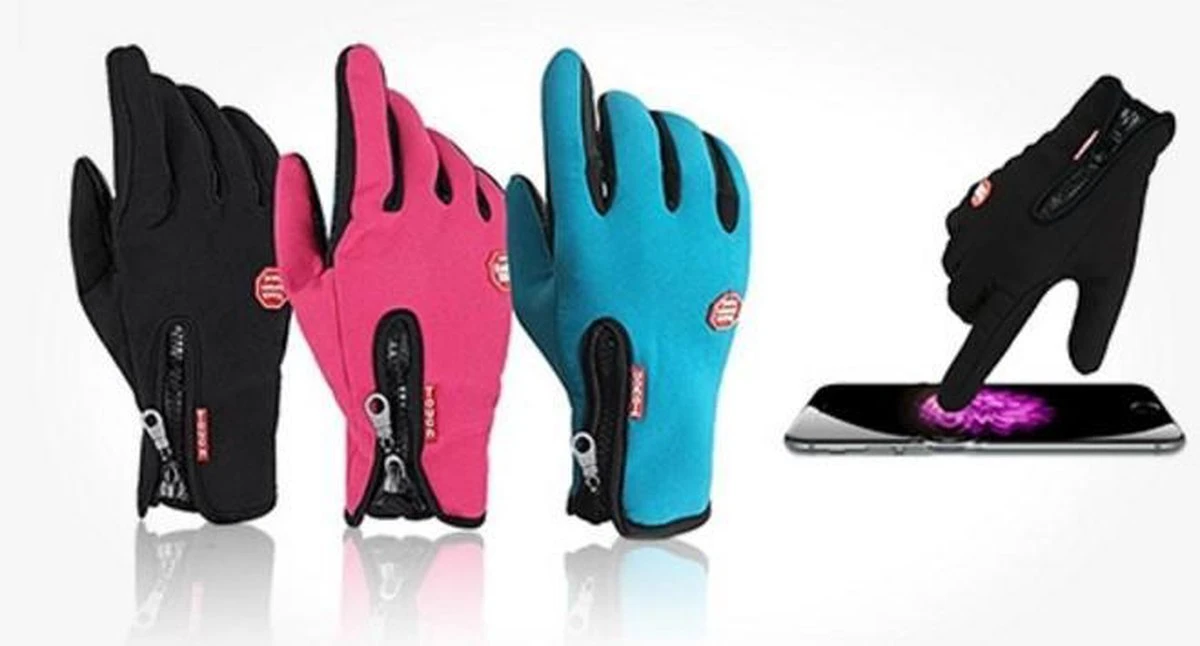 Merkloos Handschoenen - Touchscreen - Grip - Waterafstotend - Thermisch - Wintersport - Ski/Snowboardhandschoenen - Fietshandschoenen - Dames - Maat M - Stretch - Roze 2 Merkloos Handschoenen - Touchscreen - Grip - Waterafstotend - Thermisch - Wintersport - Ski/Snowboardhandschoenen - Fietshandschoenen - Dames - Maat M - Stretch - Roze - Afbeelding 2