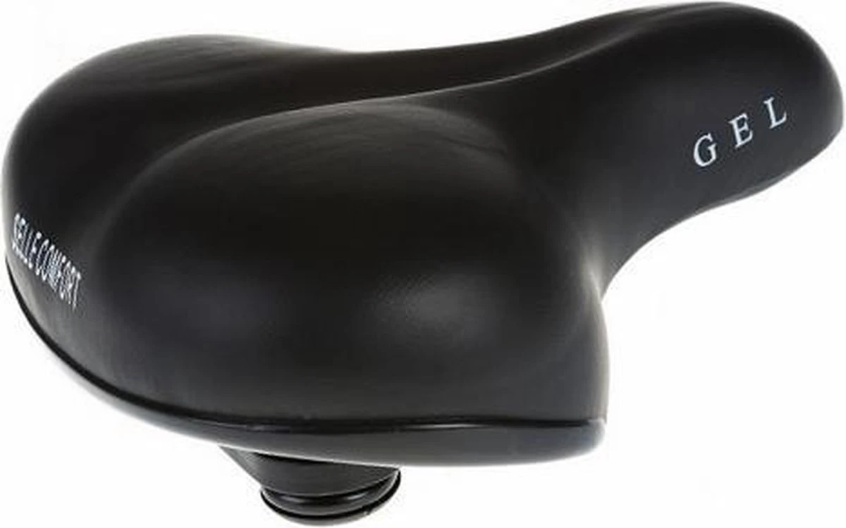 Selle Comfort Gel Fietszadel - Inclusief Zadelstrop - Zwart 2 Selle Comfort Gel Fietszadel - Inclusief Zadelstrop - Zwart - Afbeelding 2
