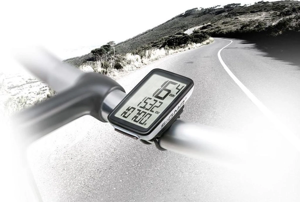 Sigma Fietscomputer Pure 1 - Zwart - Met Draad 2 Sigma Fietscomputer Pure 1 - Zwart - Met Draad - Afbeelding 2