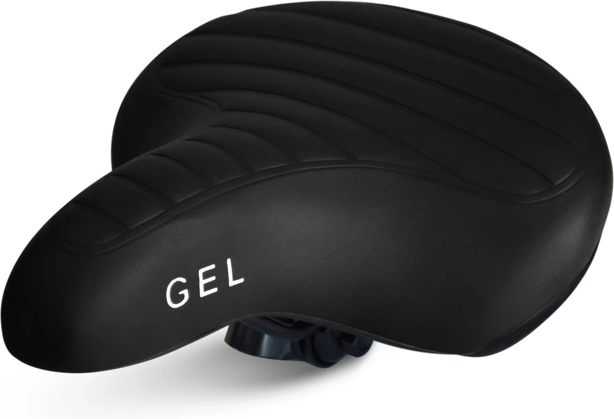 Philippe Sail Fietszadel Black Ribbed, Stijlvol En Comfortabel Zadel Voor Veel Fietsplezier, Ergonomisch, Zacht, GEL Zadel 2 Philippe Sail Fietszadel Black Ribbed, Stijlvol En Comfortabel Zadel Voor Veel Fietsplezier, Ergonomisch, Zacht, GEL Zadel - Afbeelding 2