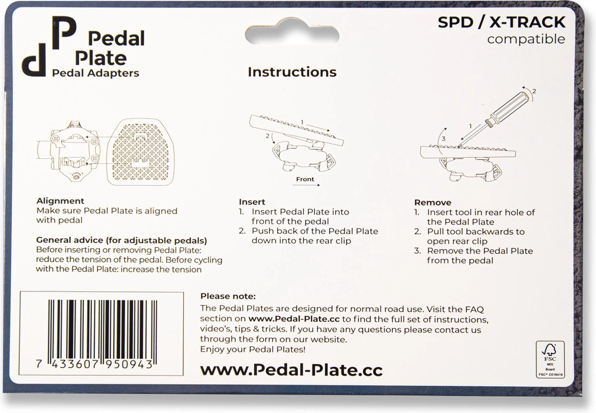 Pedal Plate 2.0 Pedaal Adapter - MTB SPD/X-Track 5 Pedal Plate 2.0 Pedaal Adapter - MTB SPD/X-Track - Afbeelding 5