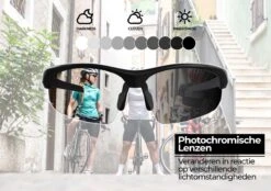 BBB Cycling Impress PH Fietsbril - Wielrenbril - Meekleurende Lens - Instelbaar Neusstuk - Mat Zwart - BSG-58PH -Fietsenwinkel 1200x847