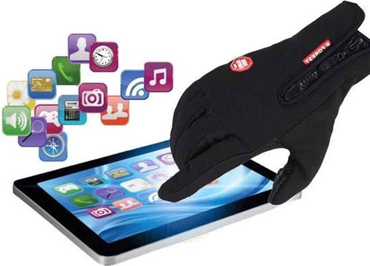 Fietshandschoenen Windproof/Waterproof - Maat S/M 4 Fietshandschoenen Windproof/Waterproof - Maat S/M - Afbeelding 4