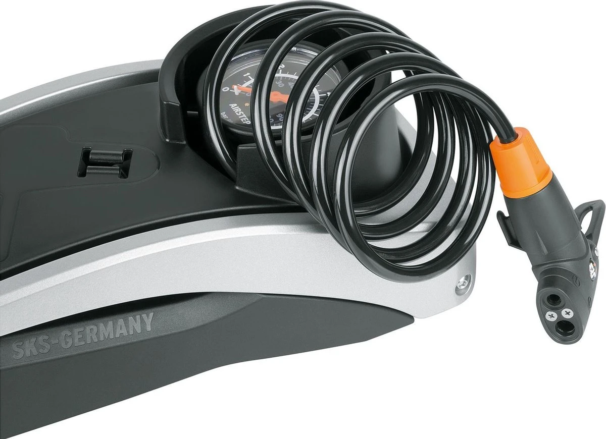 SKS Airstep Voetpomp Met Manometer - 7 Bar - Zwart 4 SKS Airstep Voetpomp Met Manometer - 7 Bar - Zwart - Afbeelding 4