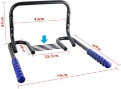 Merkloos Decopatent® Fiets Ophangsysteem Voor 2 Fietsen - Fietsenrek - Legplank Voor Helm - Fietshaak - Muurbeugel Fiets - Wandmontage -Fietsenwinkel 1200x878 1