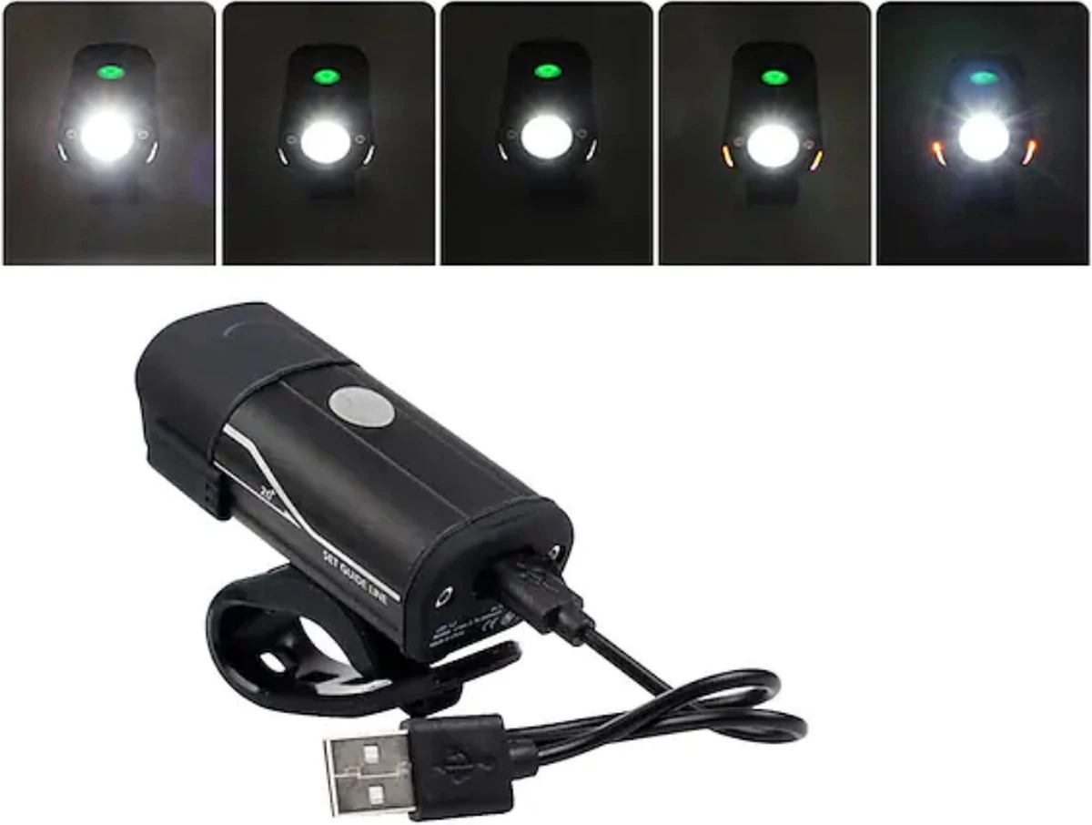 Lovnix - Oplaadbare Fietslamp LED Verlichting Set - USB Oplaadbaar - Fietslicht Met LED Lamp - Voor- En- Achter Licht - Regenbestendig - Geschikt Voor Mountainbike Fietsen Wandelen Speleologie 6 Lovnix - Oplaadbare Fietslamp LED Verlichting Set - USB Oplaadbaar - Fietslicht Met LED Lamp - Voor- En- Achter Licht - Regenbestendig - Geschikt Voor Mountainbike Fietsen Wandelen Speleologie - Afbeelding 6