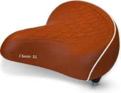 Fietszadel Karamel Bruin Classic XXL, Stijlvol En Comfortabel Zadel Voor Veel Fietsplezier By PS -Fietsenwinkel 1200x918 1