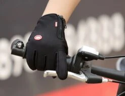 Merkloos Handschoenen | Touchscreen | Waterdicht | Fleece | Unisex | Zwart | Maat L -Fietsenwinkel 1200x927