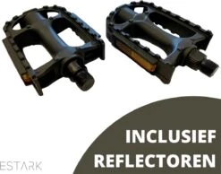 Fietspedalen - Anti-Slip Fietspedalen Set Met Reflectoren - Zwart - Set Fiets Pedalen Pedaal - Mountainbike Sport - Fietstrappers - Losse Trappers - 2 STUKS -Fietsenwinkel 1200x944