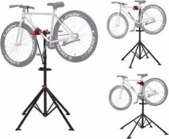 Merkloos Decopatent® Sterke Montagestandaard Fiets - 360° Draaibaar - Verstelbaar + Gereedschapsbakje - Fiets Montage Reparatie Standaard -Fietsenwinkel 1200x987 1