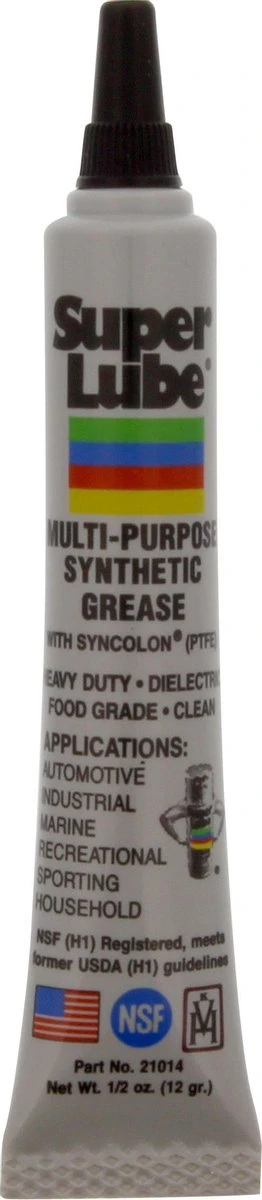 Super Lube Multi-Purpose Synthetic Grease With PTFE - Tube 12gr 1 Super Lube Multi-Purpose Synthetic Grease With PTFE - Tube 12gr