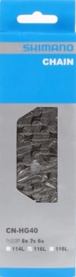 Ketting - 6/7/8 Speed - 3/32" - Shimano HG40 116-link 16 Ketting - 6/7/8 Speed - 3/32" - Shimano HG40 116-link -Fietsenwinkel 330x1200