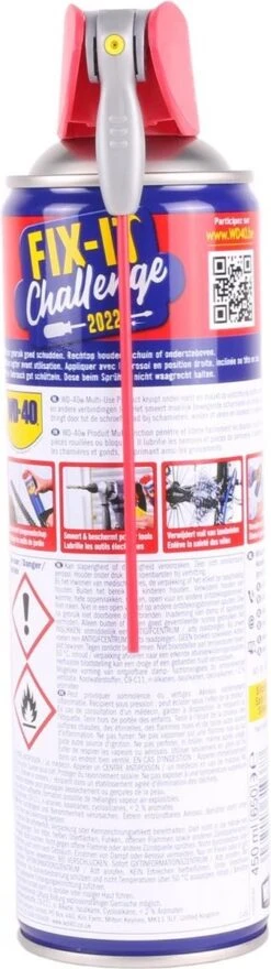 WD-40® Smart Straw® Multi-Use Product - 450ml - Multispray - Smeermiddel, Ontvetter En Anti-Corrosie -Fietsenwinkel 337x1200