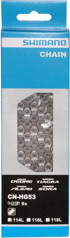 Ketting 9 Speed Shimano HG53 Deore/LX/Tiagra - 116 Schakels Bulc -Fietsenwinkel 357x1200 2