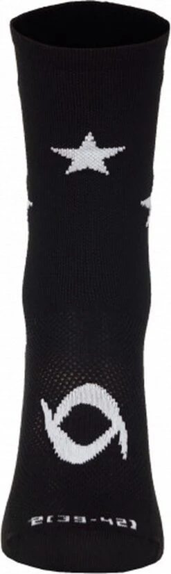 LAWI Fietssokken Star - Zwart/Wit - Maat 43-45 -Fietsenwinkel 359x1200