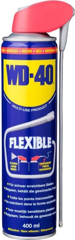 WD-40® Flexible® Multi-Use Product - 400ml - Multispray - Smeermiddel, Ontvetter En Anti-Corrosie -Fietsenwinkel 375x1200