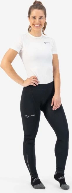 Rogelli Core - Lange Fietsbroek Zonder Bretels - Dames - Maat L - Zwart -Fietsenwinkel 450x1200