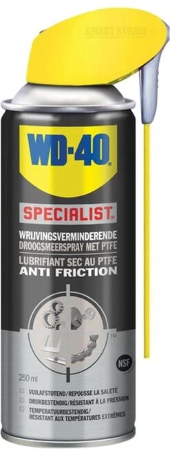 WD-40 Specialist® Droogsmeerspray Met PTFE - 250ml - Teflon Spray - Smeermiddel - Beschermt Effectief Tegen Dagelijkse Slijtage